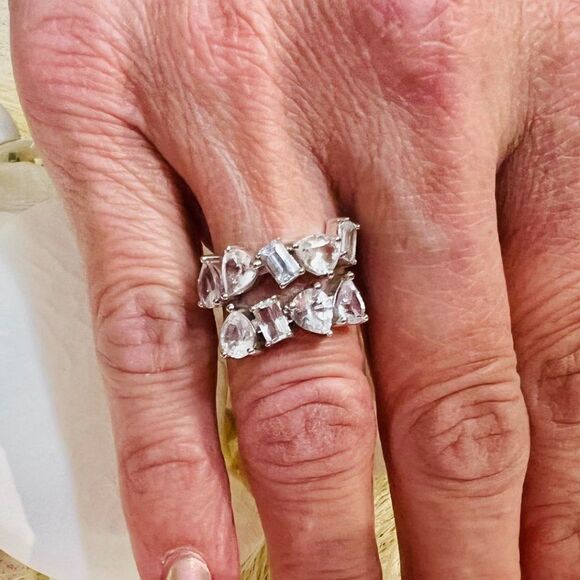 Natural Sapphire Ring Size 7 14k W Gold 5.76 TCW Certified $6,950 219078 - Picture 5 of 15